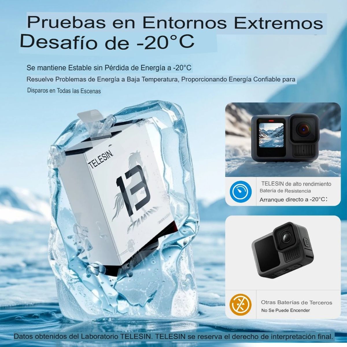 TELESIN - Batería Enduro para GoPro Hero 13 Black - Telesin