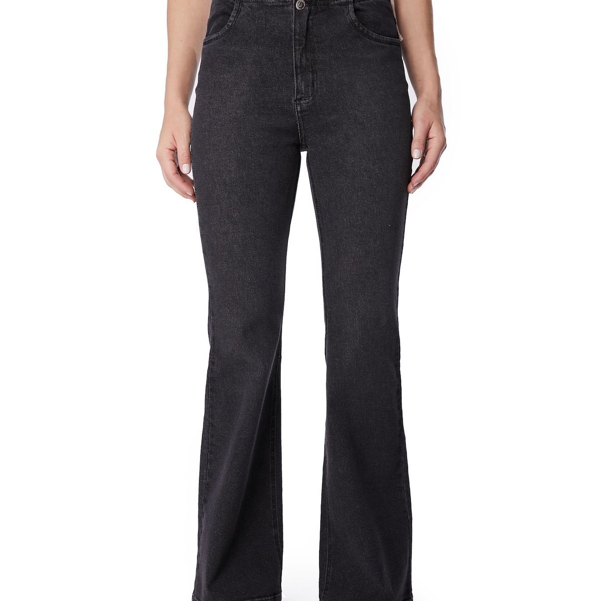 EFESIS - JEANS PRUNY FLARE S PRETINA - Negro