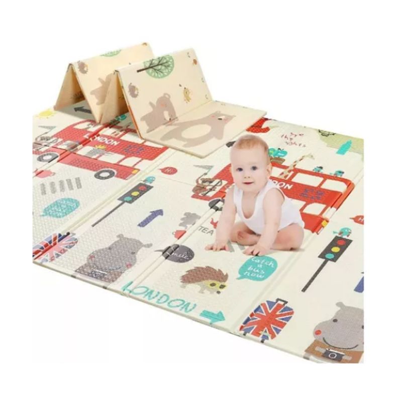 GENERICO - Alfombra Antigolpes Para Bebes Plegable 120 x 180 x 1cm