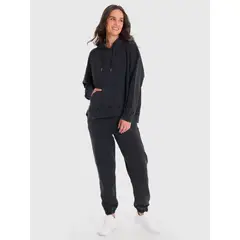 BSOUL - Polerón Mujer Hoodie Mich Negro