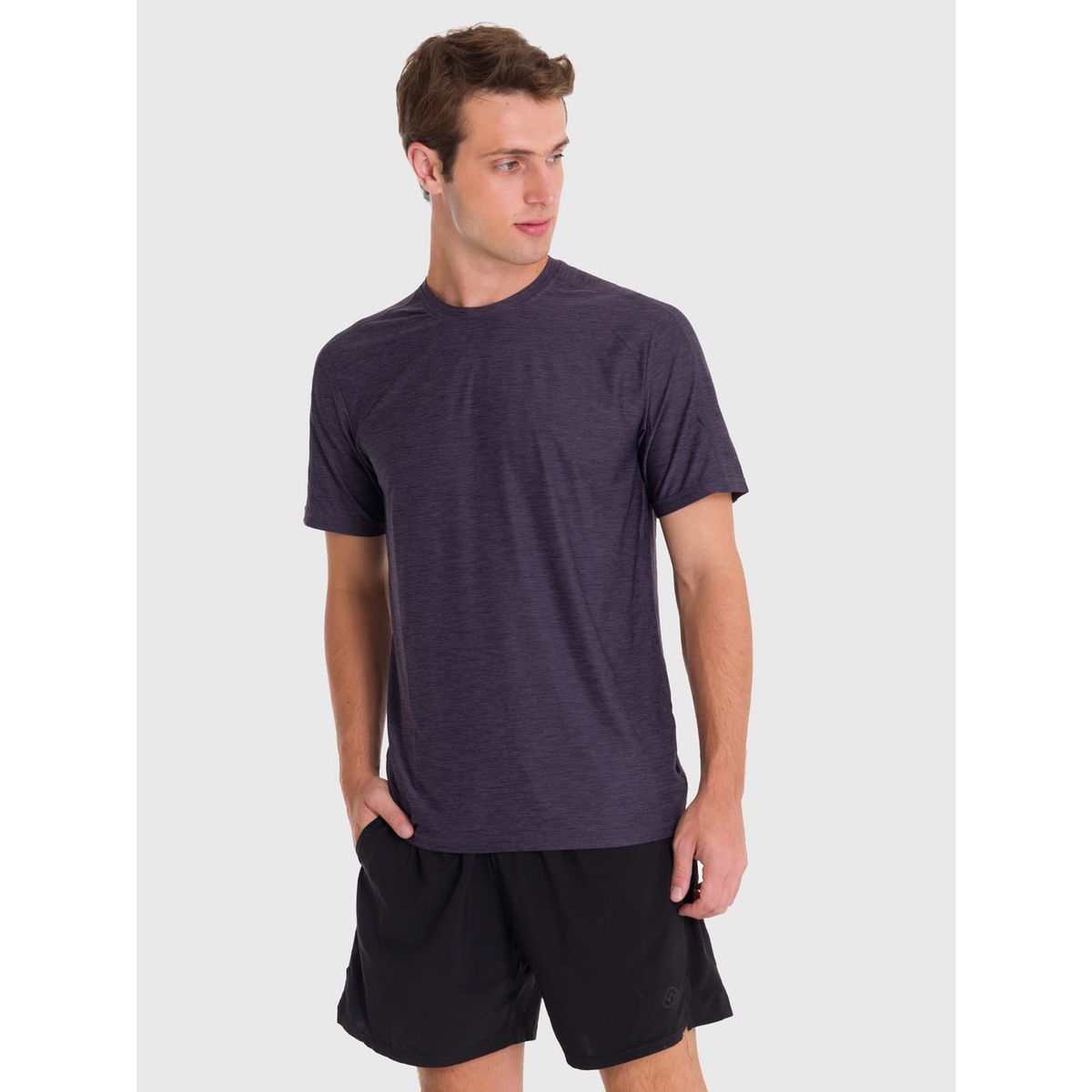 BSOUL - Polera Hombre Training T-Shirt Gris BSOUL