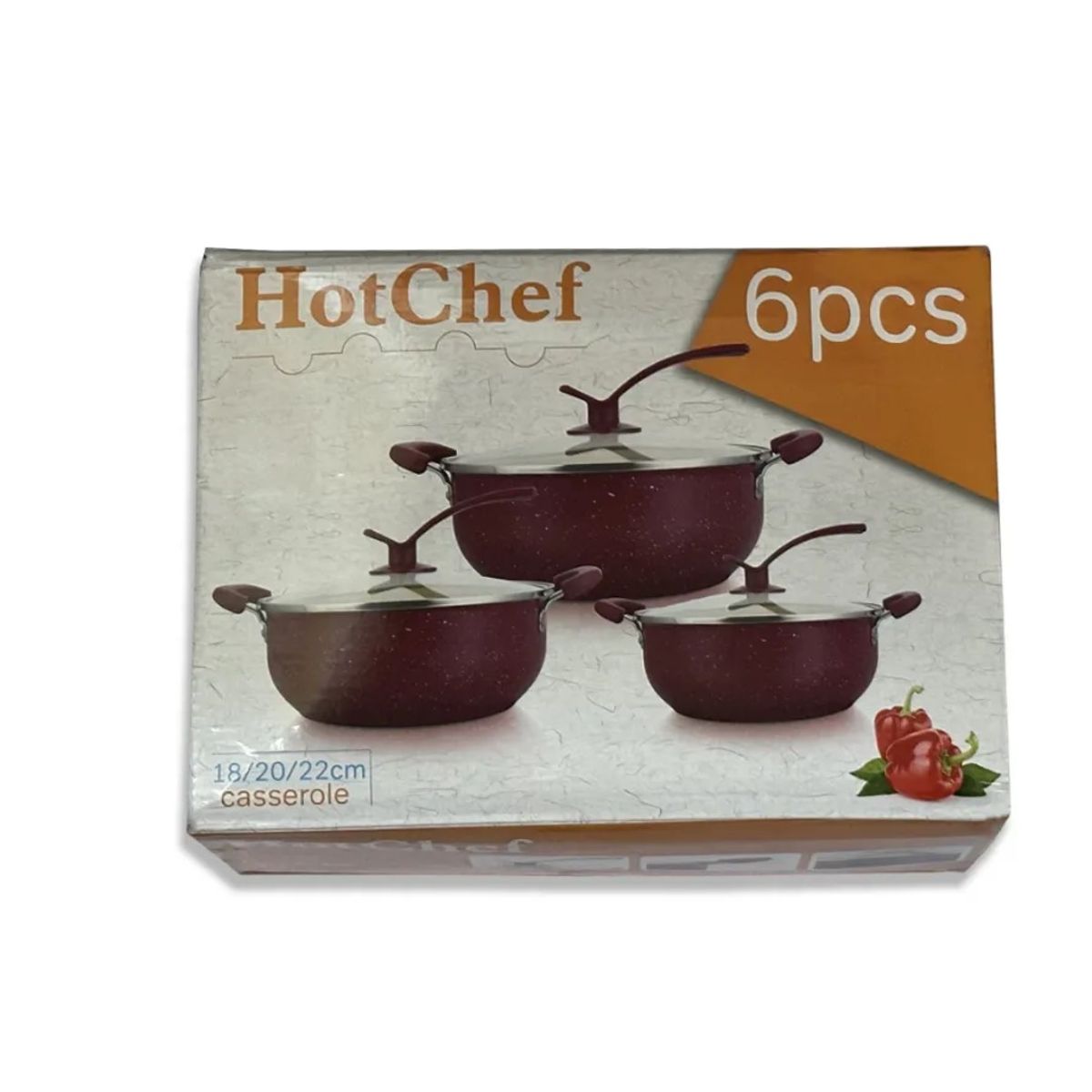 GENERICO - Juego De Ollas Antiadherentes De 6 Piezas