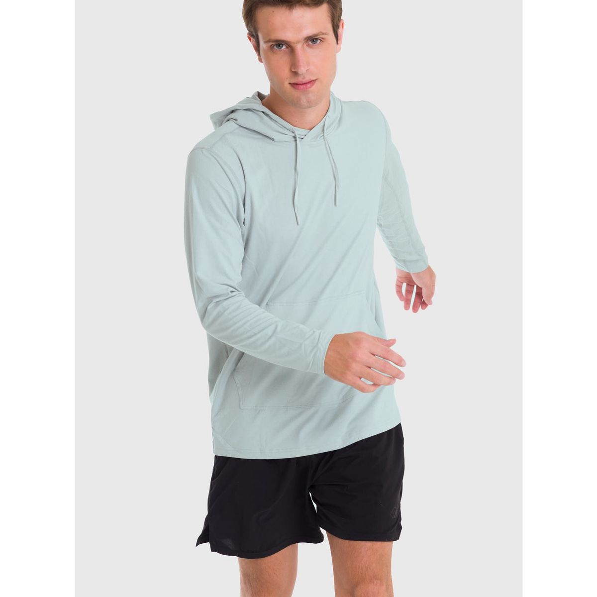 BSOUL - Polerón Hombre Hoodie Base Layer Gris BSOUL