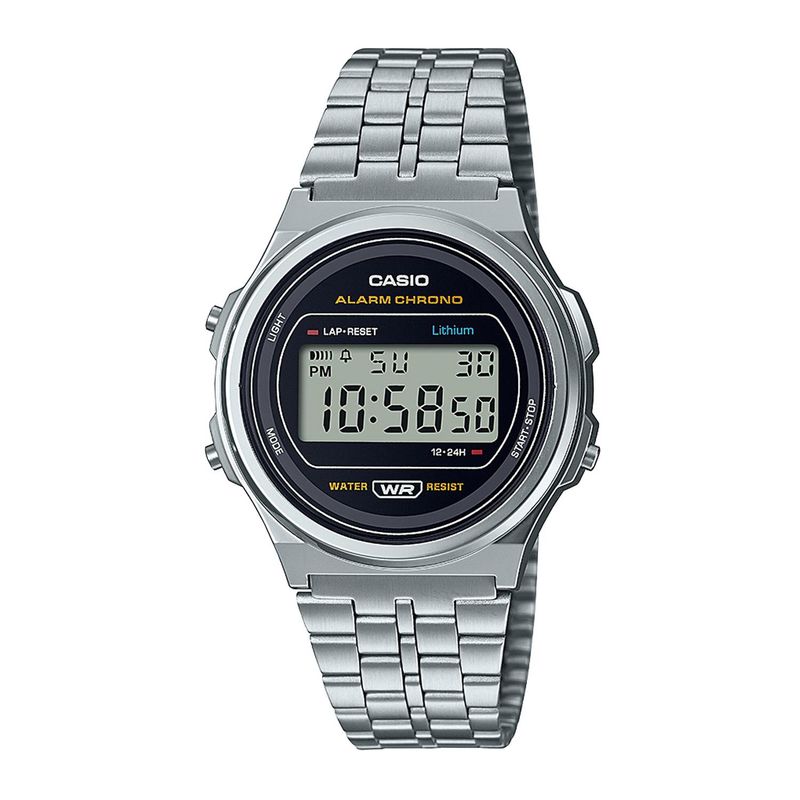 CASIO - Reloj CASIO A171WE-1ADF Resina/Cromado Unisex Plateado