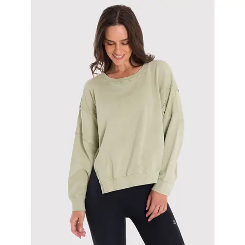 BSOUL - Polerón Mujer Oversize Crew Ii Verde