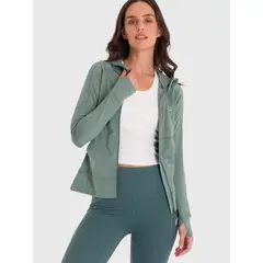 BSOUL - Polerón Mujer Hoodie Warmer Verde