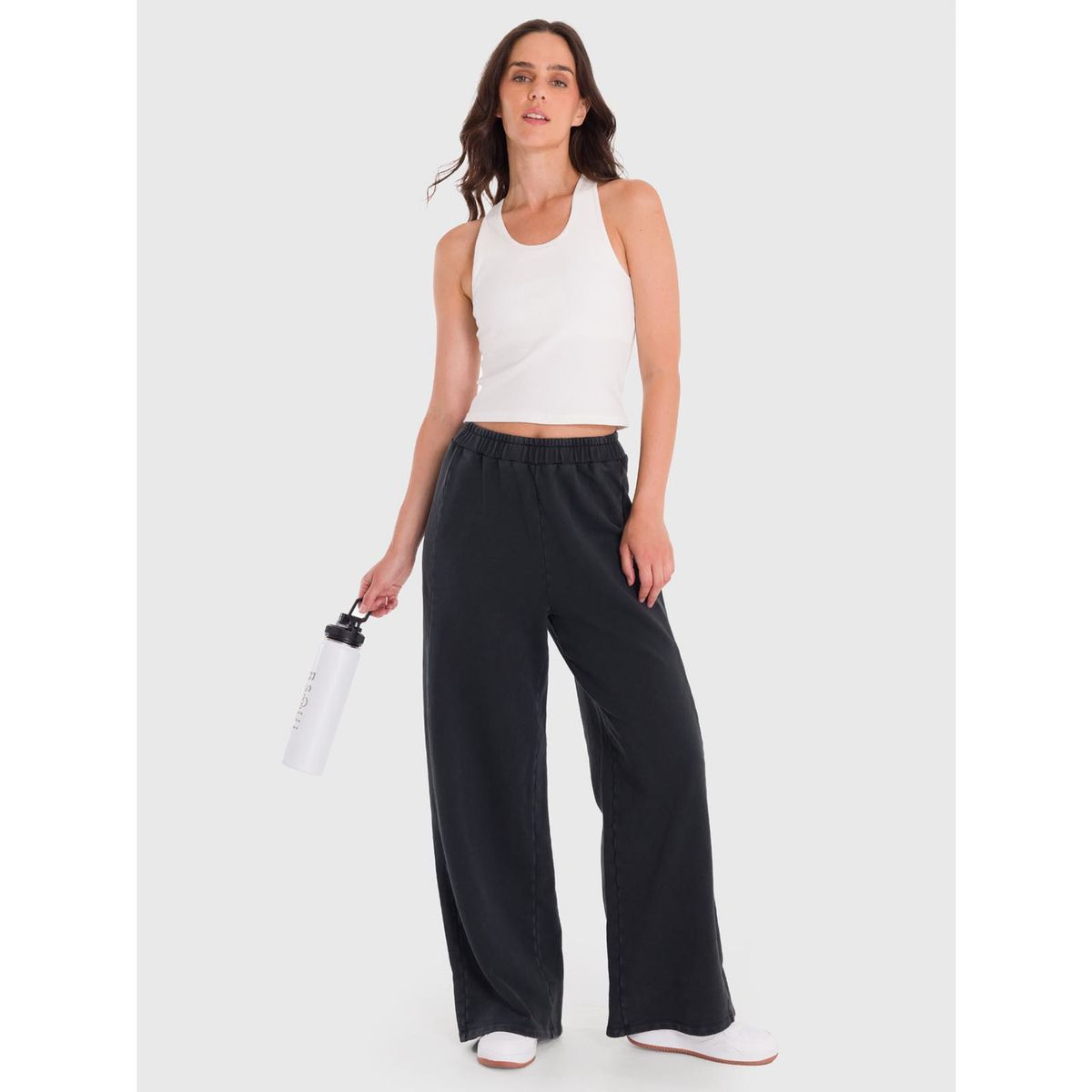 BSOUL - Pantalón Mujer Palazzo Ii Gris BSOUL