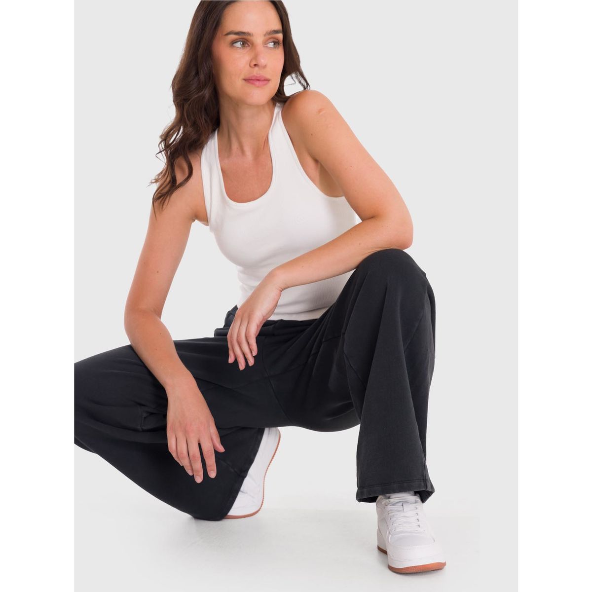 BSOUL - Pantalón Mujer Palazzo Ii Gris BSOUL