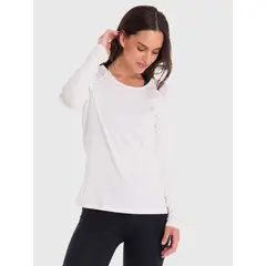 BSOUL - Polera Mujer First Layer Mesh Blanca