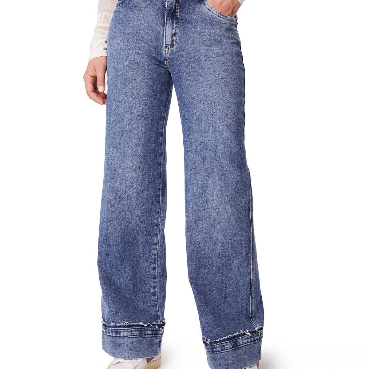 EFESIS - JEANS MAIKO PALAZZO BASTA C ROLL UP - Azul