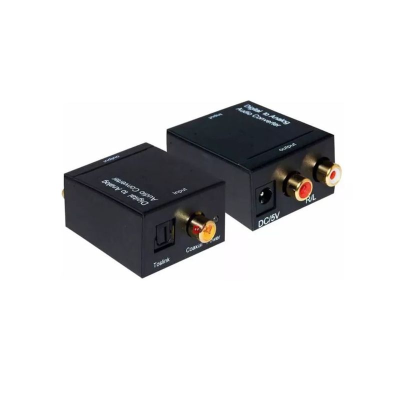 DM - ADAPTADOR OPTICO A RCA CAJA METAL