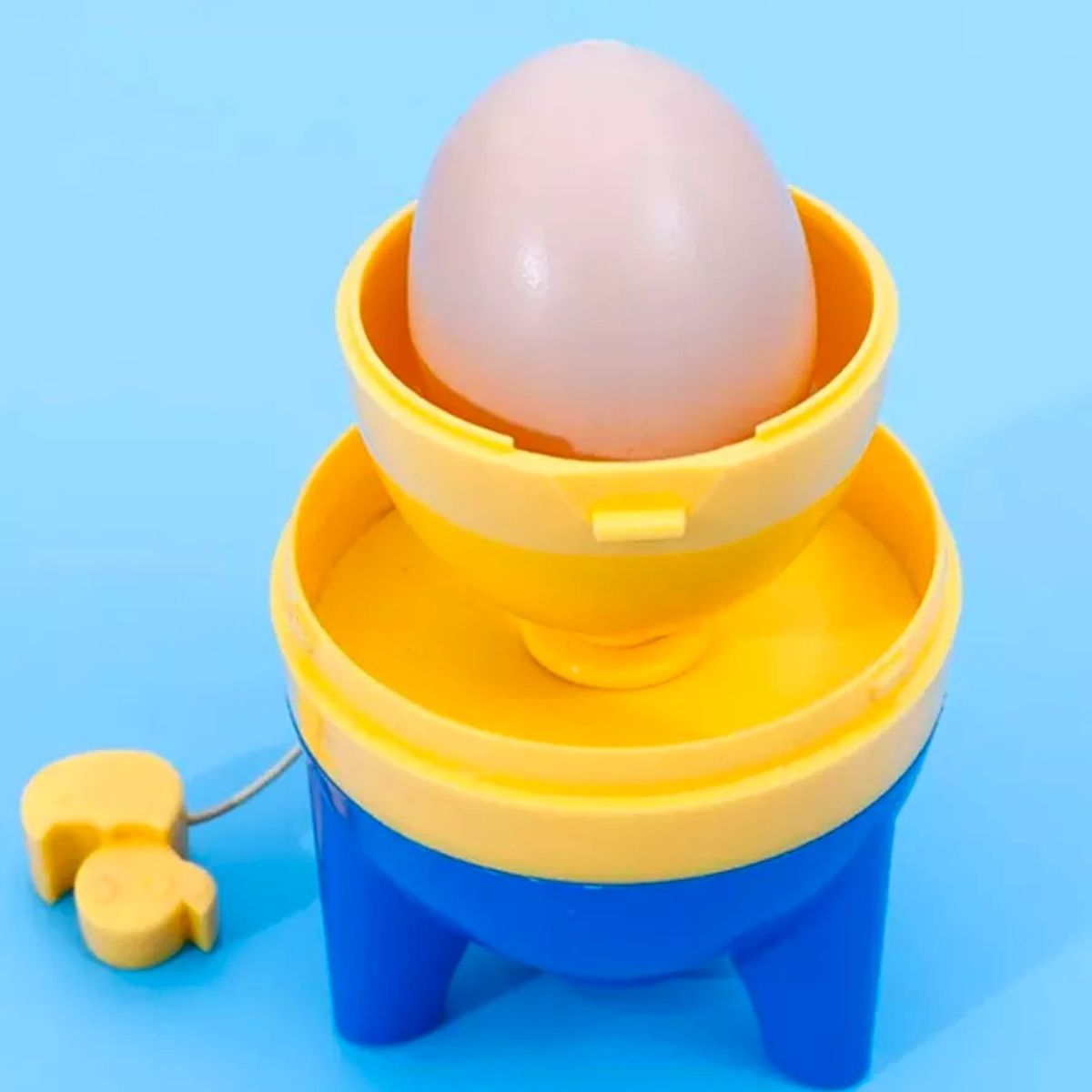 GENERICO - Batidor Manual Huevos Dorado Centrifuga Mezclador Yema Clara