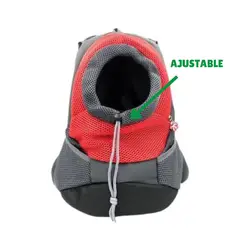 GENERICO - Bolso Transportador Mochila Para Perros Rojo
