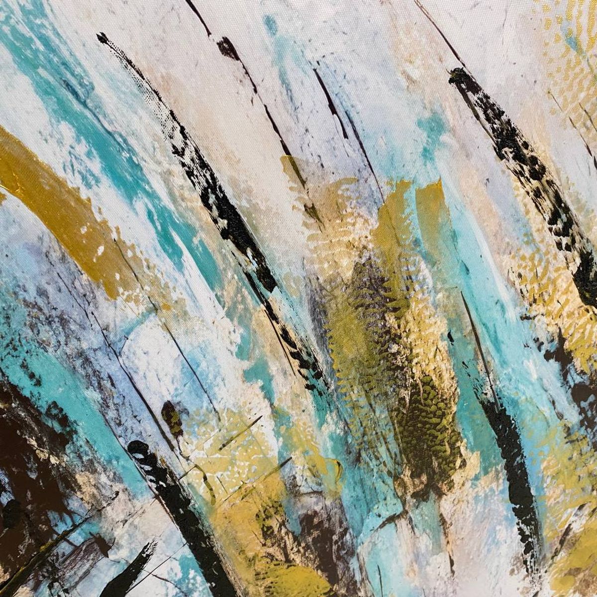 DEKAM DISEÑO - Cuadro Abstracto Lineas 140x70 cms
