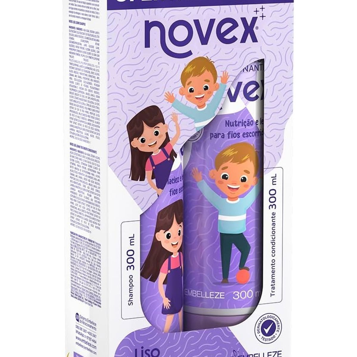 NOVEX - KIT SHAMPOO Y ACONDICIONADOR LISO LISINHO 300ML NOVEX-