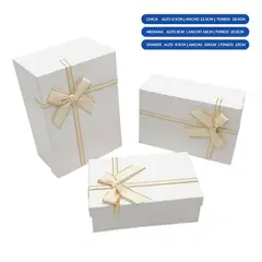GENERICO - CAJA RECTANGULAR TRIPLE BLANCO X1 UNI