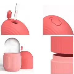 GENERICO - Rodillo Hielo Para La Cara Facial Rosado