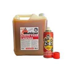 MOHICAN - PROMO ACEITE CADENA 5L + LUBRICANTE ANTIOXIDO 250ML