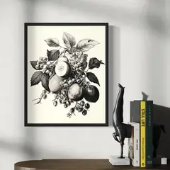 GENERICO - Cuadro decorativo Collage de Frutas 50x40 cm
