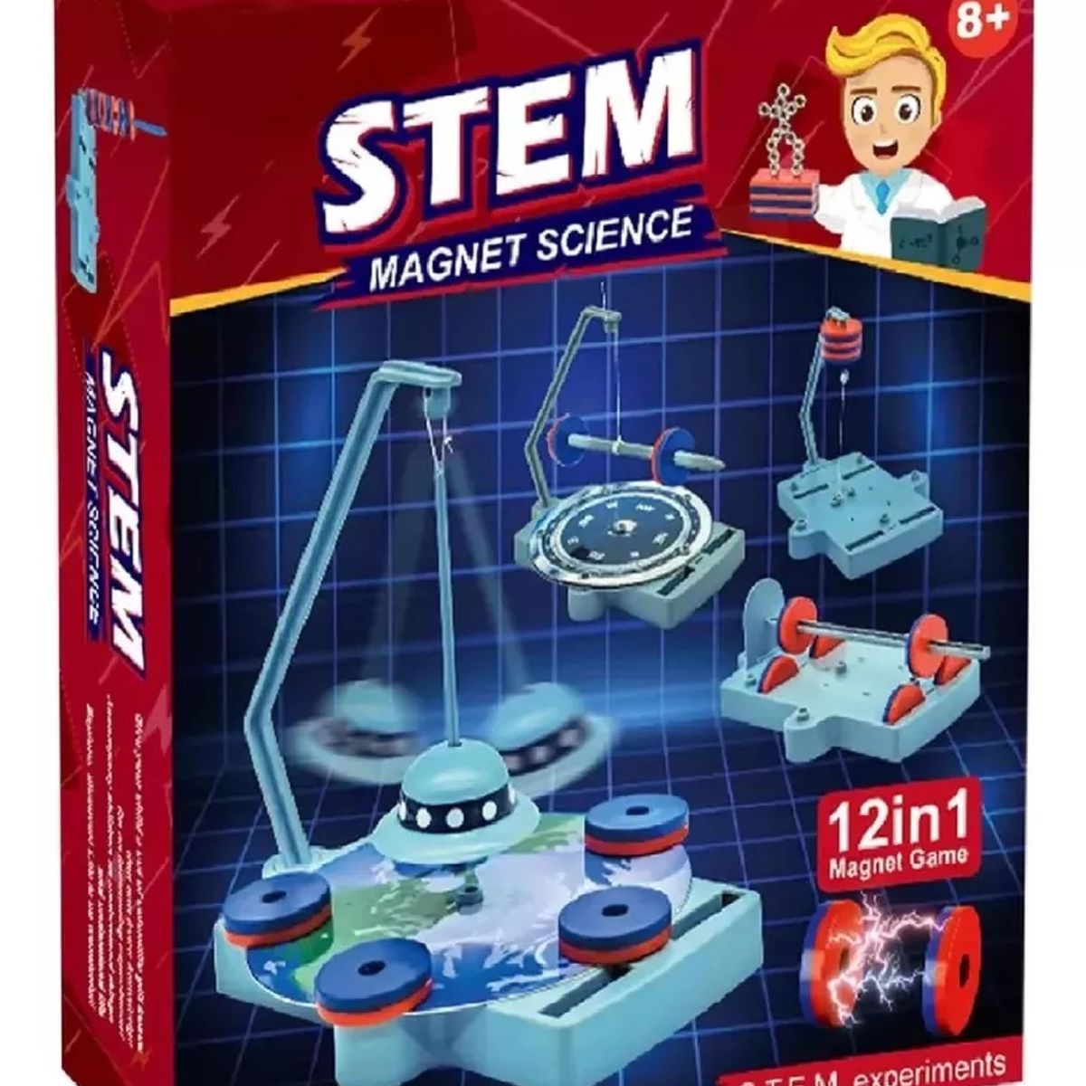 GENERICO - Juego Didáctico Imanes Experimento Ciencia 2 En 1 Educativo