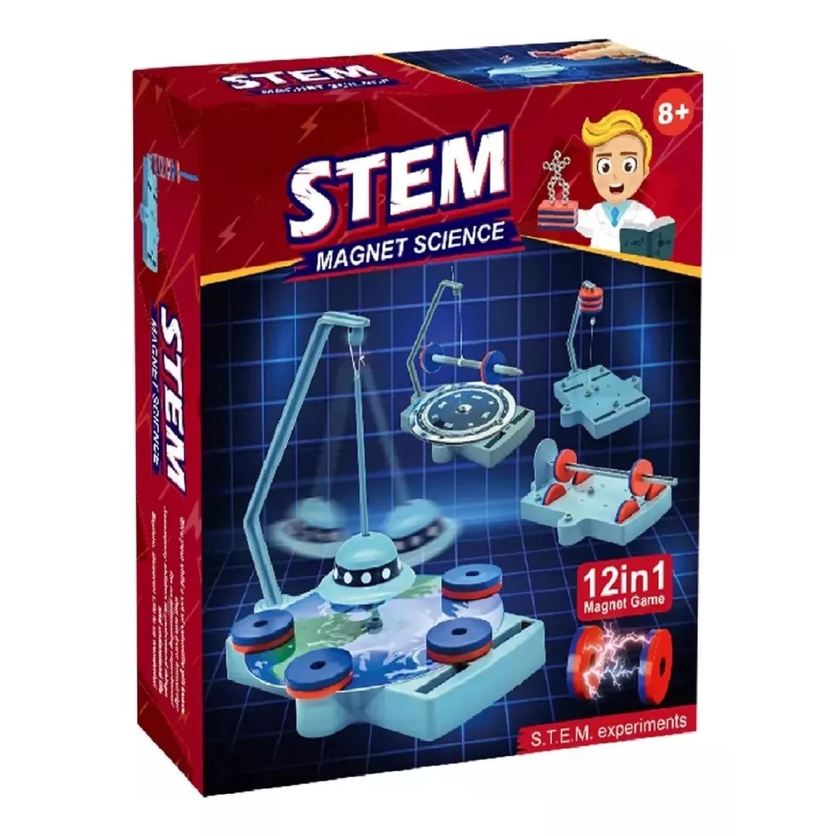 GENERICO - Juego Didáctico Imanes Experimento Ciencia 2 En 1 Educativo