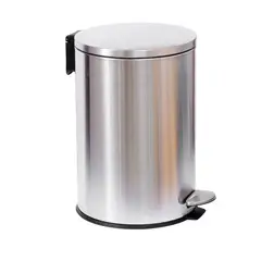SOHOGAR - Basurero con pedal acero redondo 20 LT