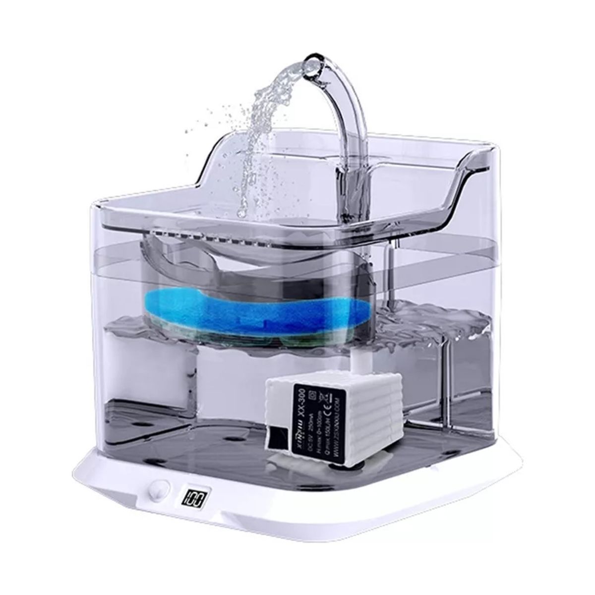 GENERICO - Dispensador De Agua Smart Cats 3 Litros Fuente Automática