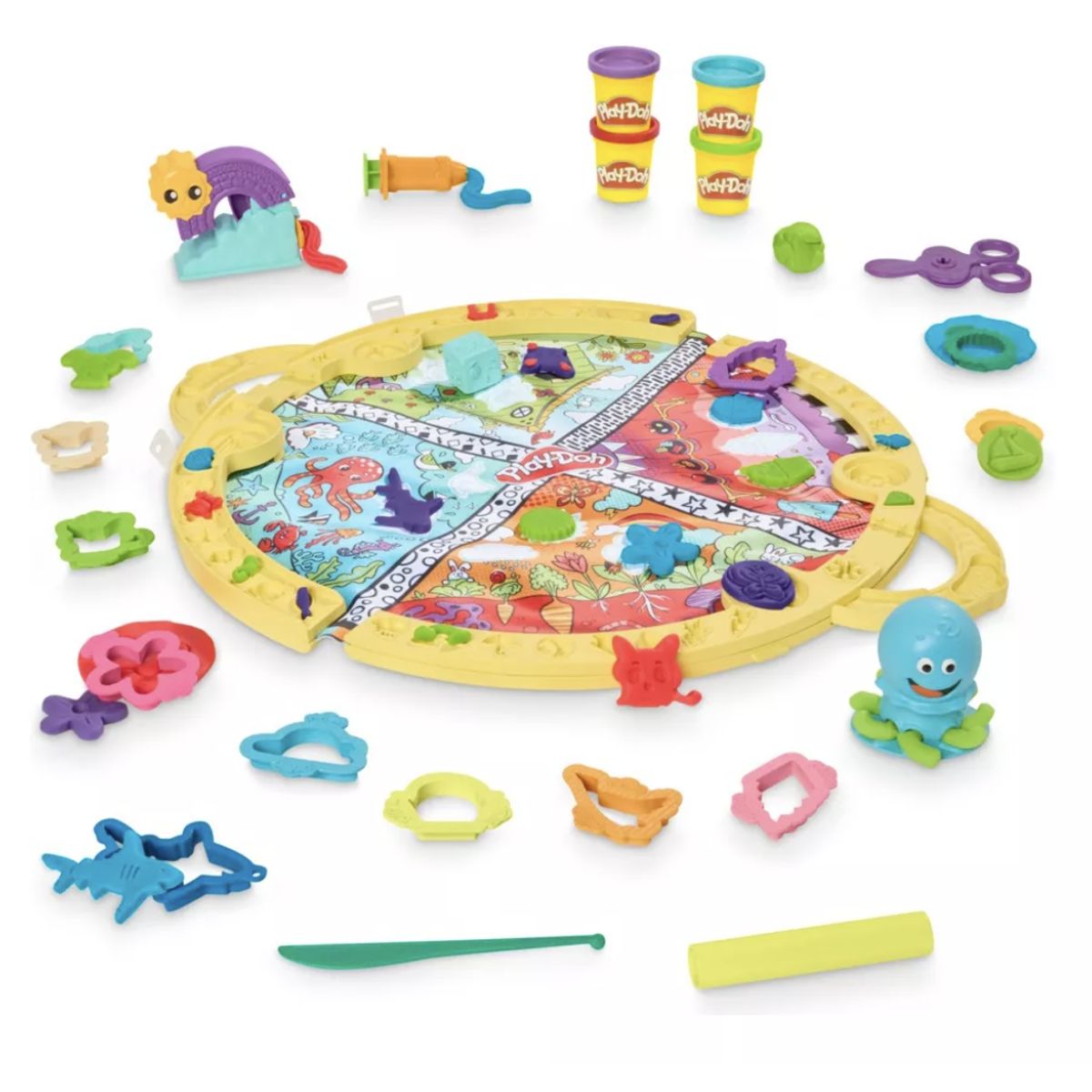 PLAY DOH - Play Doh Starters - Set De Juego Portatil - 4 Masas