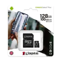KINGSTON - Micro SD 128GB 100 Mb/s Canvas Select Plus