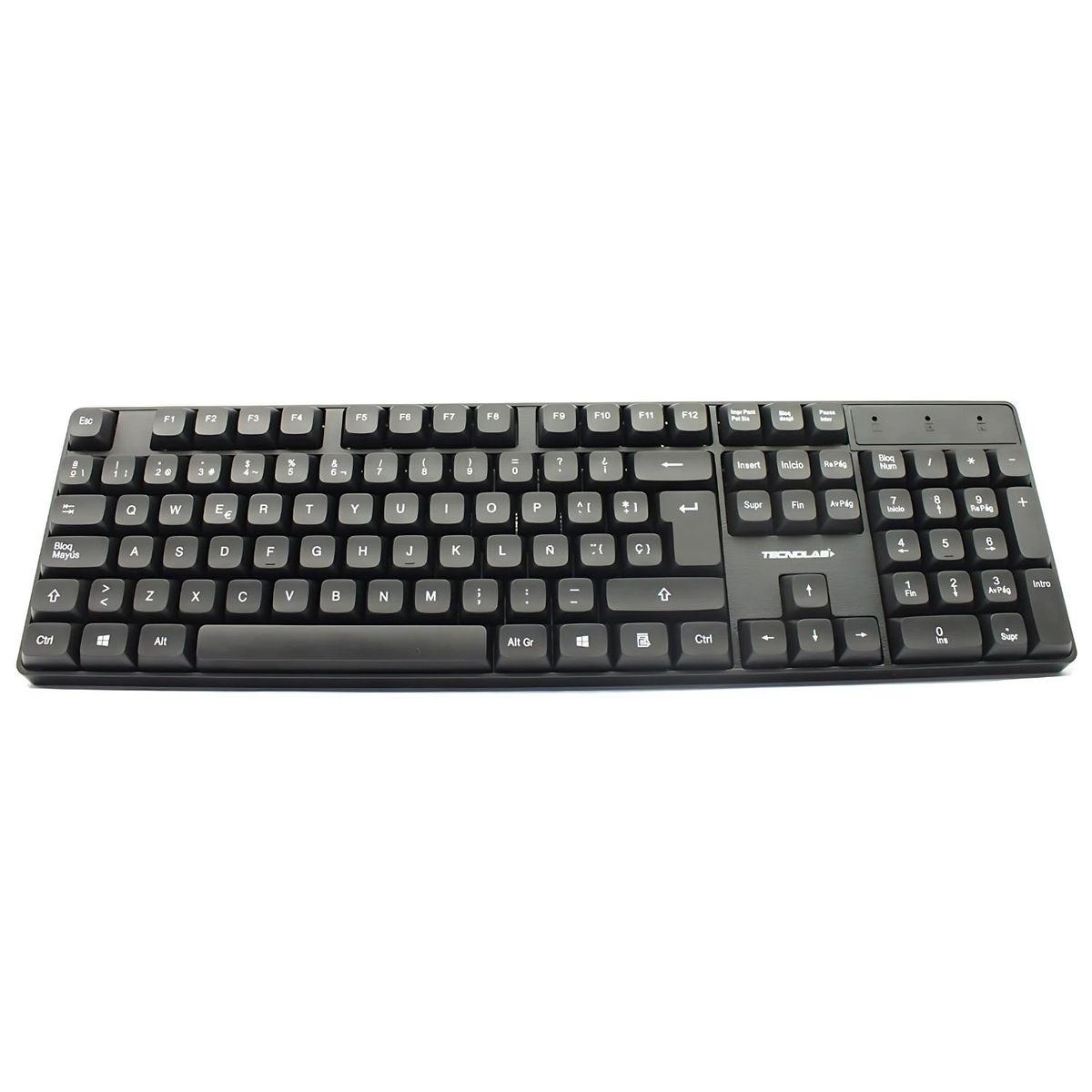 TECNOLAB - Kit Teclado + Mouse Inalámbrico 24G Ergonómico - SC