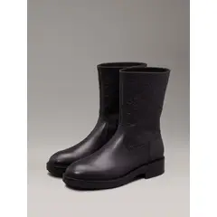 CALVIN KLEIN - Botas Flat Ankle Negro
