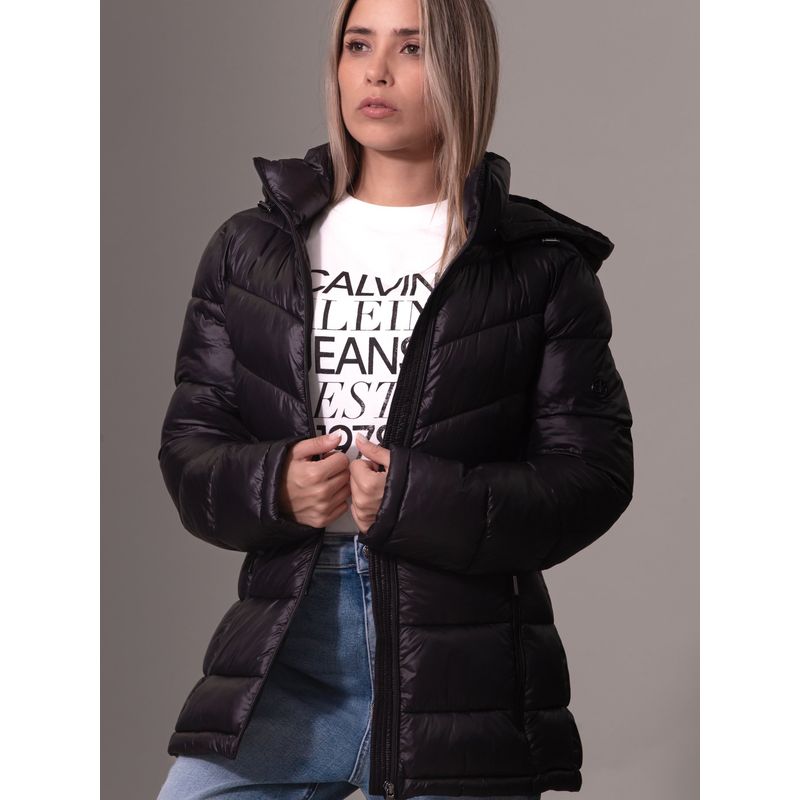 CALVIN KLEIN - Parka Sorona Fill Negro Calvin Klein