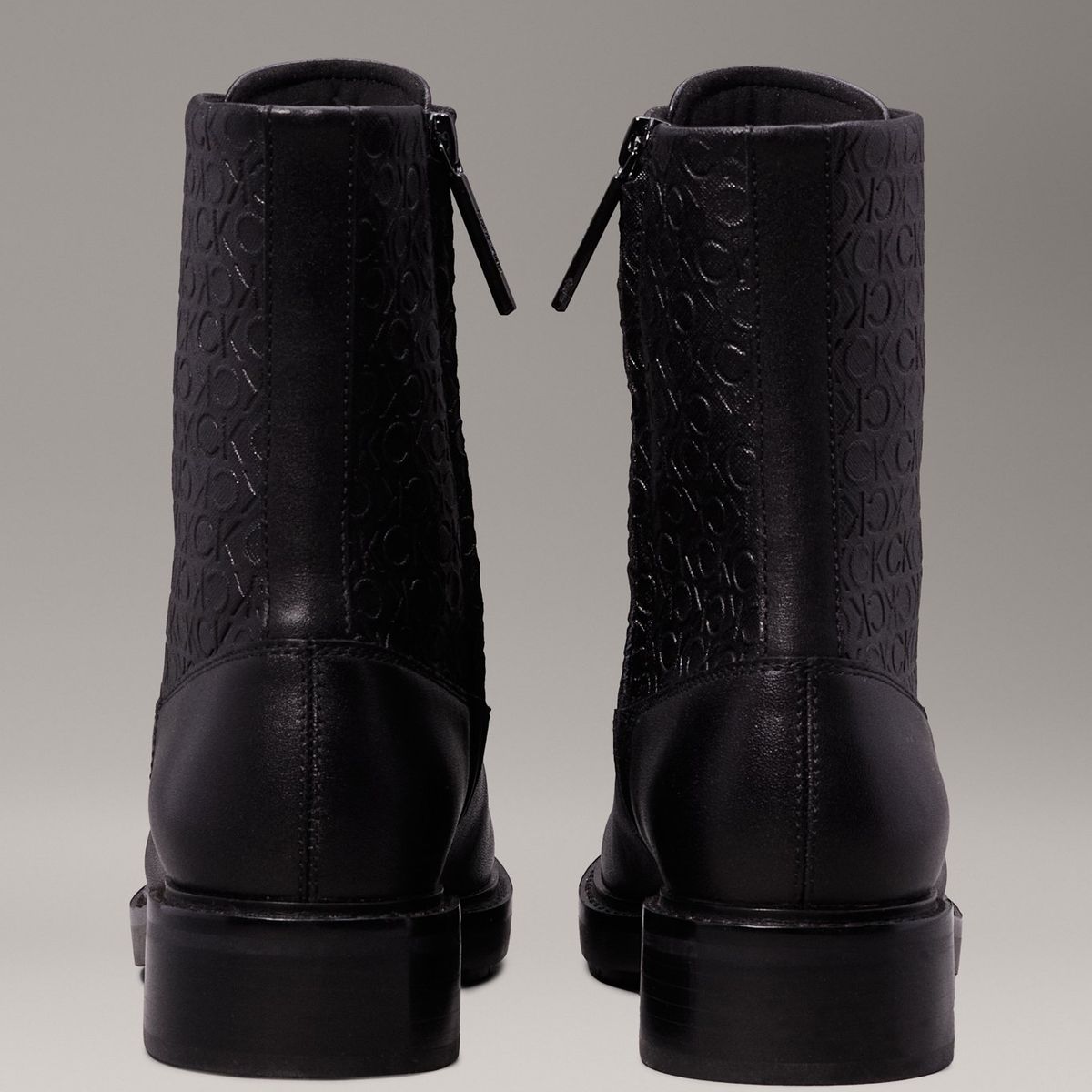 CALVIN KLEIN - Botas Flat Combat Negro Calvin Klein