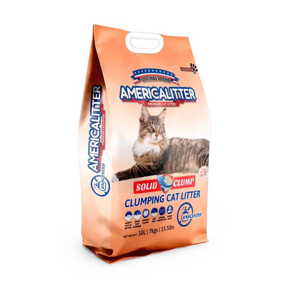 AMERICA LITTER - Arena America Litter Solid Clump Gato 7Kg