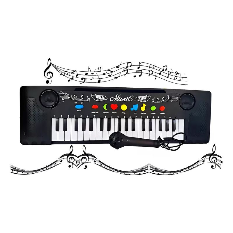 GENERICO - Organo Musical Infantil Piano Para Niños Micrófono Teclas