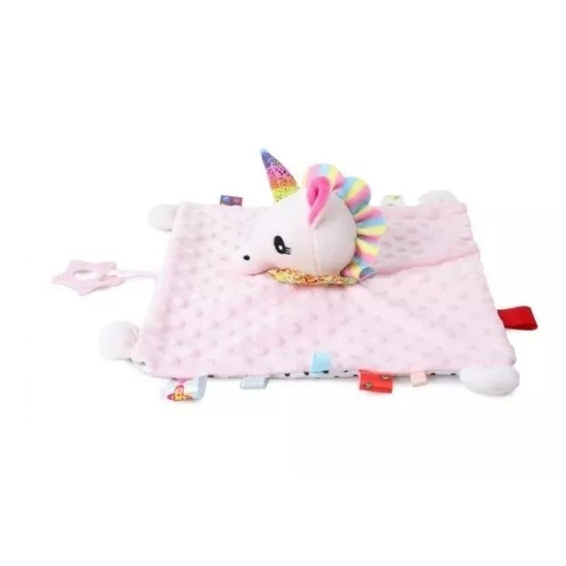 GENERICO - Tuto Apego Unicornio Calmante Suave Con Mordedor Para Bebé