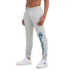 CHAMPION - Jogger Hombre Gris Powerblend Graphic