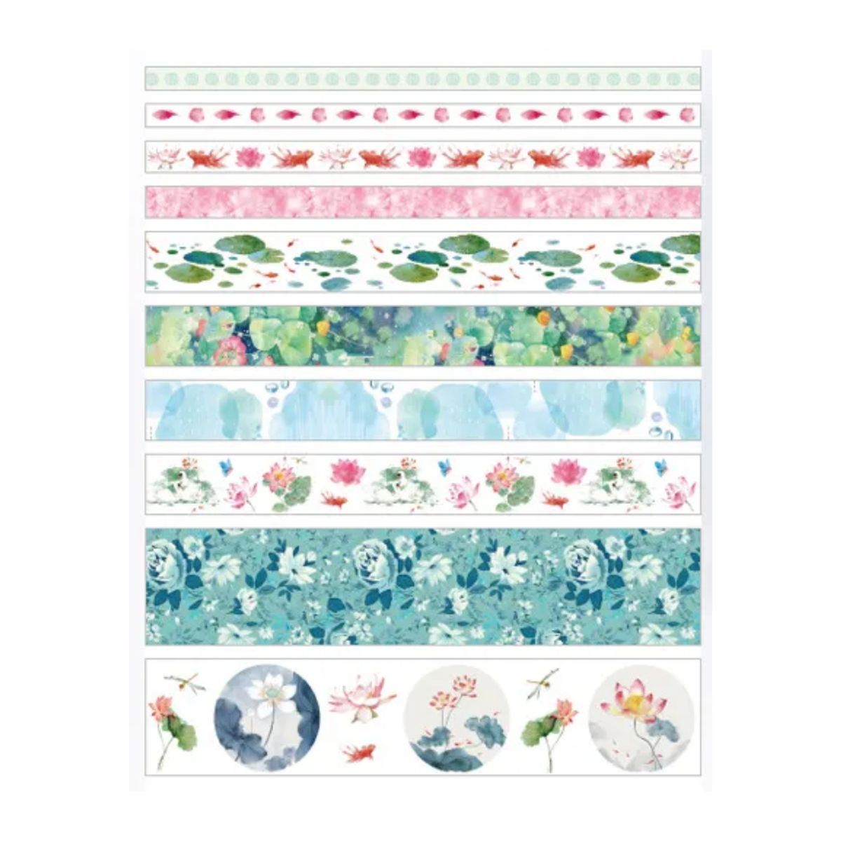 GENERICO - washitape - Verde - Flores