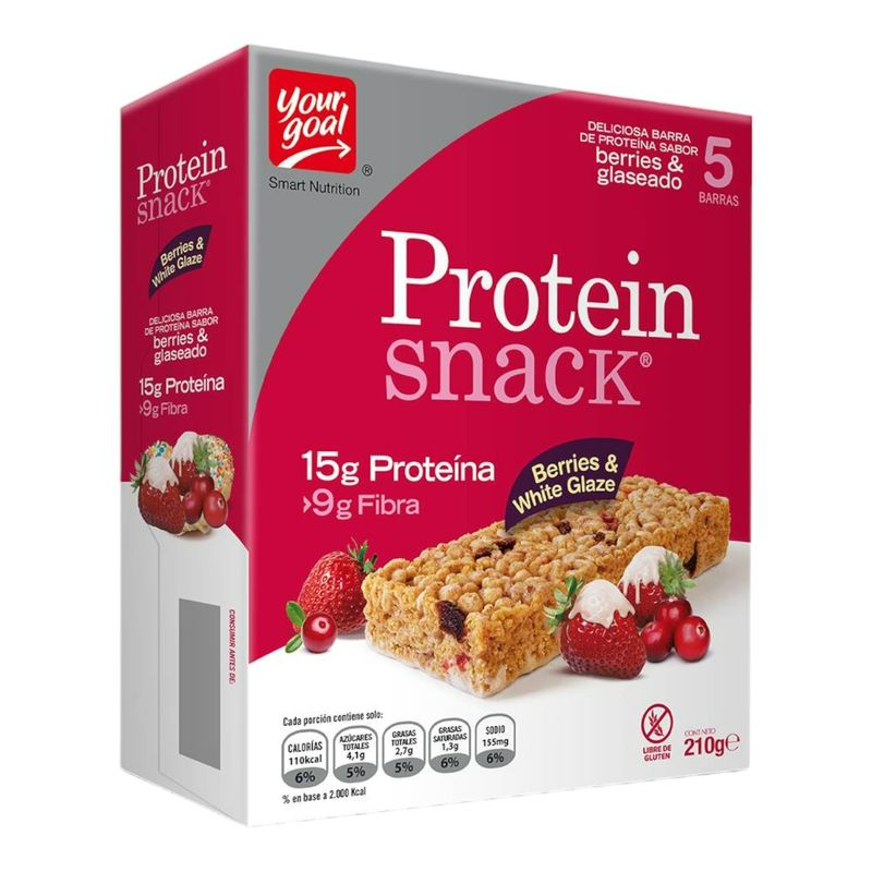 YOURGOAL - 5 Barras de Proteína Snack Berries - 15gr - YOUR GOAL