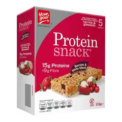 YOURGOAL - 5 Barras de Proteína Snack Berries - 15gr - YOUR GOAL