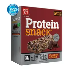 YOURGOAL - 5 Barras de Proteína Snack Chocolate y crispis 15gr - YOUR GOAL
