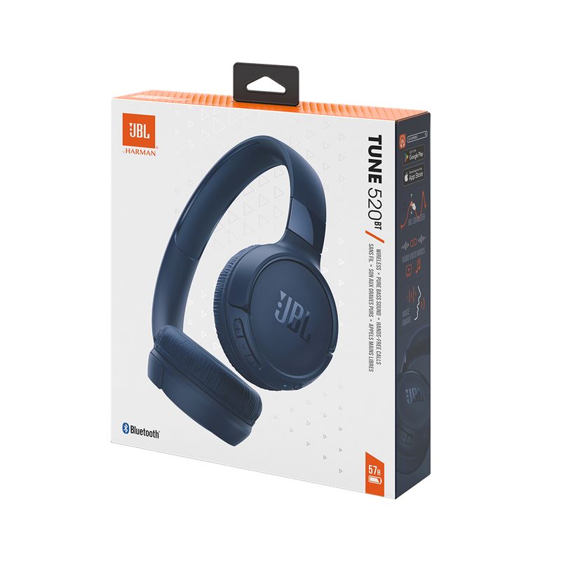 JBL - Audífonos Inalámbricos JBL T520BT Blue Edition 57 Horas - Azul
