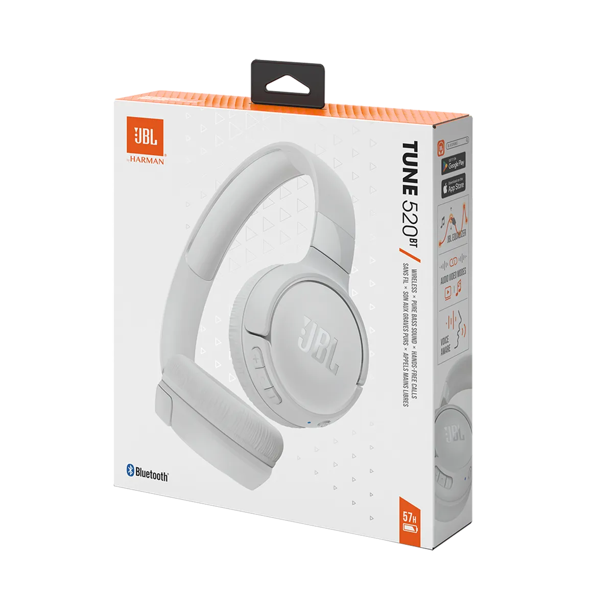 JBL - Audífonos Inalámbricos JBL T520BT White Edition 57 Horas