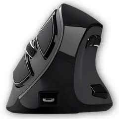TRUST - Mouse Ergonomico Profesional Voxx Bluetooth Recargable - Negro