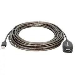 MANHATTAN - Extensión USB Activa de 10m High Speed 151573 - Negro