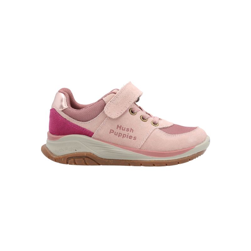HUSH PUPPIES - Zapatilla Cuero Bambus Niña Rosado HUSH PUPPIES