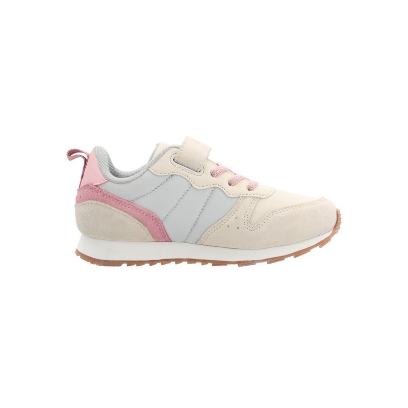 HUSH PUPPIES - Zapatilla Cuero Janet-K Vl Niña Beige HUSH PUPPIES
