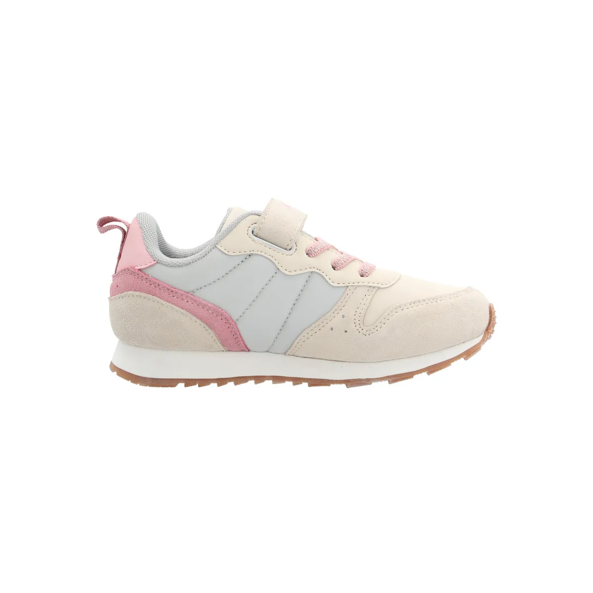 HUSH PUPPIES - Zapatilla Cuero Janet-K Vl Niña Beige HUSH PUPPIES
