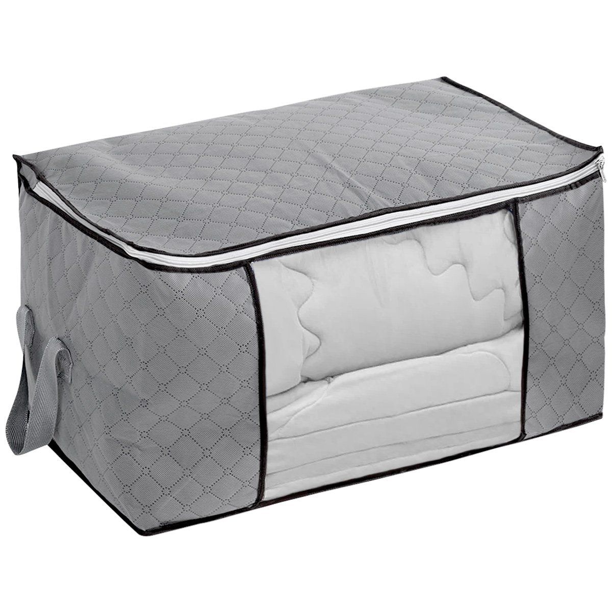 DECOTEAM - Pack 4 Cajas Organizadoras DecoTeam Tela con Visor 60x35x40