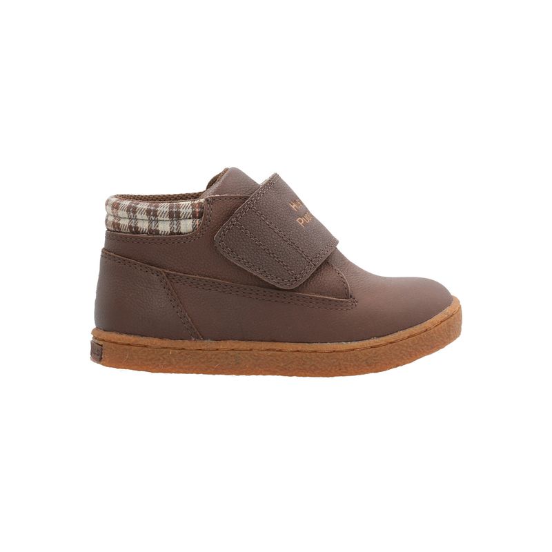HUSH PUPPIES - Botin Cuero Brunos Vl Niño Café HUSH PUPPIES